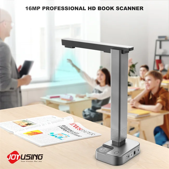 16Mp A3 Laser Book Scanner high scanning speed distortion correction Digital Visualizer Portable Scanner