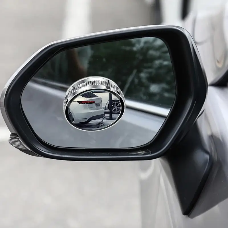 Car Blind SpotRear View Mirror Wide Angle 360 Degree Adjustable Small Round Mirror Car Reverse Auxiliary Rearview Convex Mirror