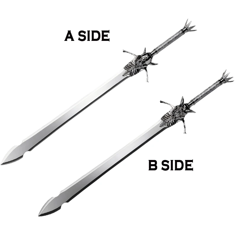 Devil May Cry The Rebellion Dante Steel Sword With Wall Hanging Stand, Cosplay Sword, Metal Sword, Decoration,Large Sword