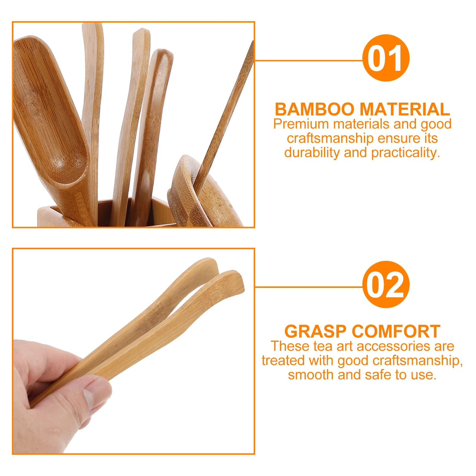 

Bamboo Six Gentlemen Tea Ceremony Set High Quality Materials Good Craftsmanship Unique Design for Tea Lovers Six Gentlemen Set