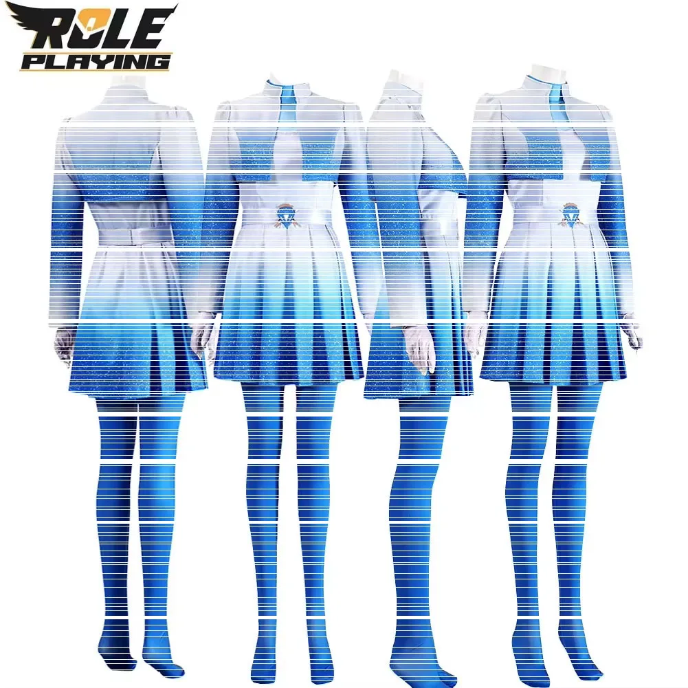 Costume de cosplay Red Chloe du film Descendants Rise, vêtements fantaisie pour femmes, déguisement, manteau, jupe, tenue de fête pour femmes adultes pour Halloween