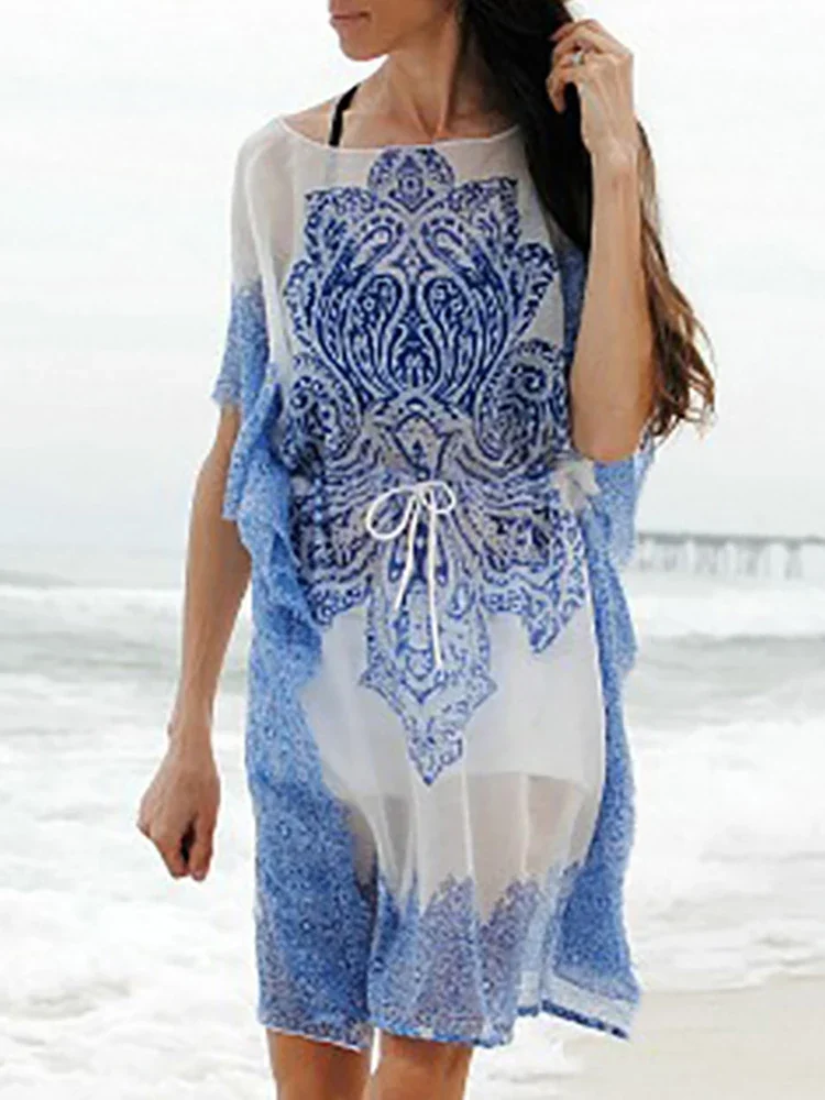 

Chiffon Bikini Cover Up Tunic For Beach Sarong Pareos Beach Vestidos Playa Beach Kaftan Bathing Suit Cover Ups Swimwear