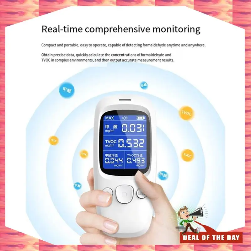 

24-часовая доставка, тест на вредный запах, детектор формальдегида, украшение для обнаружения газа в помещении, новаяupancy, бытовой TVOC