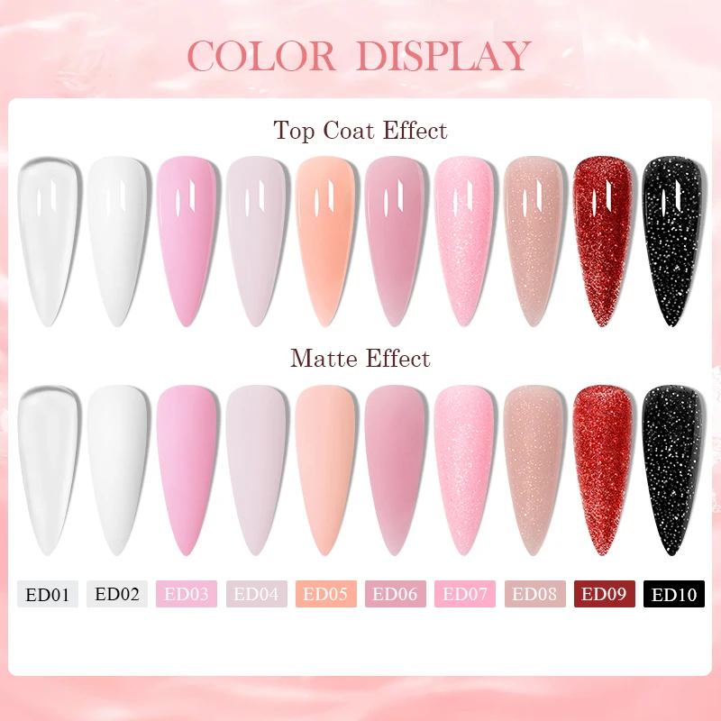 Mtssii-esmalte de uñas en Gel, Gel acrílico con purpurina y lentejuelas, para extensiones de uñas, 10ml