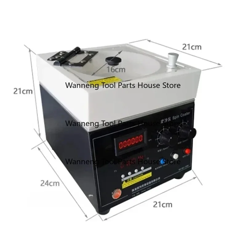 Laboratory Compact Spin Coater KV1550 High-speed Benchtop Spin Coater Spin Processor For Sol Gel And Wafer Coating Photoresist