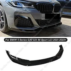 Do BMW serii 5 G30 G31 M-Sport LCI Zderzak przedni Dyfuzor Spoiler Splitter Tuning Akcesoria samochodowe 525i 530i 2021-2023+