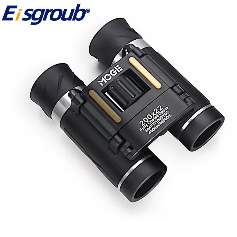 Eisgroub 40x22 200x22 300x25 Upgraded HD Powerful Binoculars Folding Mini Telescope BAK4 FMC Optics For Hunting Outdoor Camping