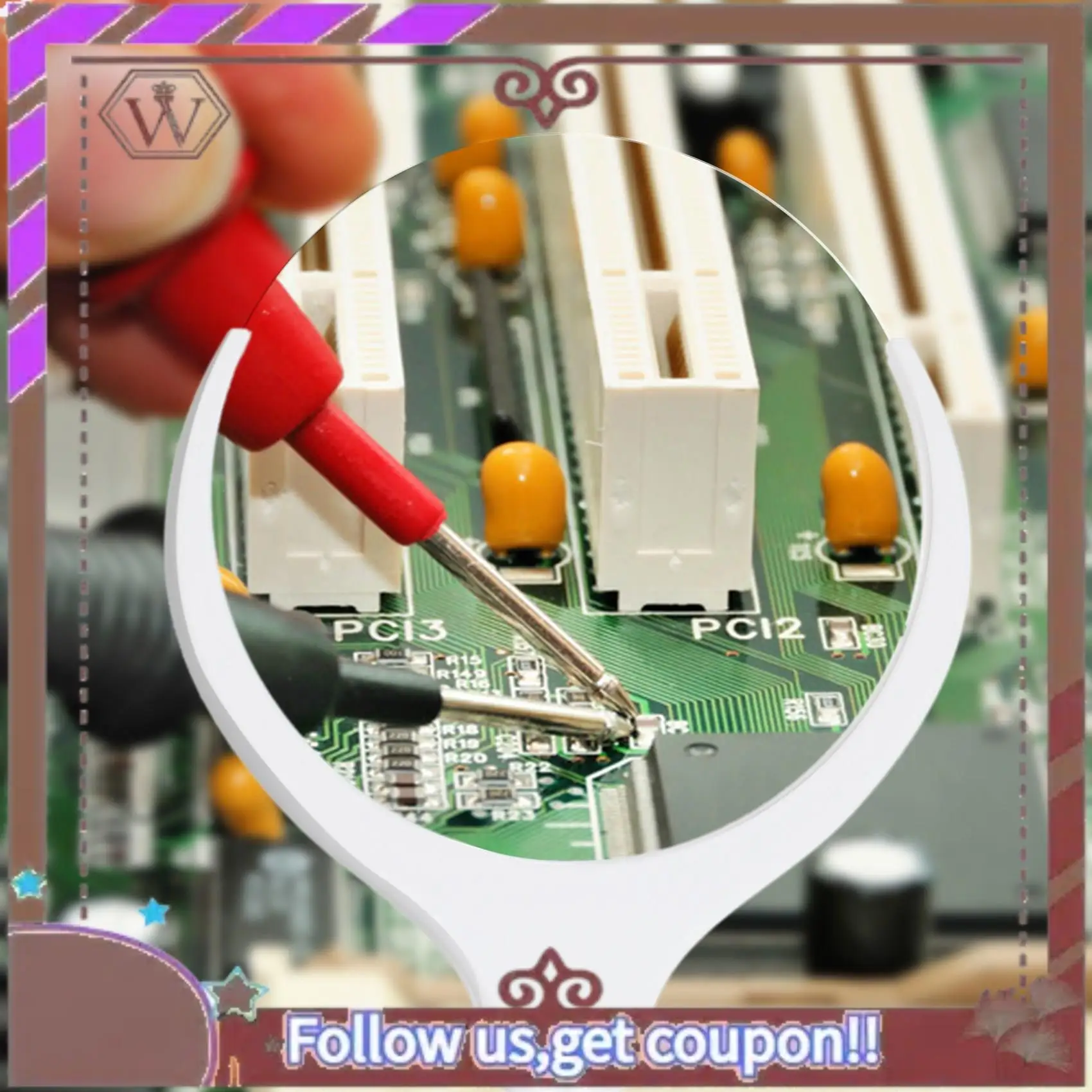 ล่าสุดมือถือแว่นขยาย 3X 8X Illuminated โต๊ะ LED โคมไฟแว่นขยายแว่นขยายแบบชาร์จไฟได้สําหรับงานฝีมือ,H