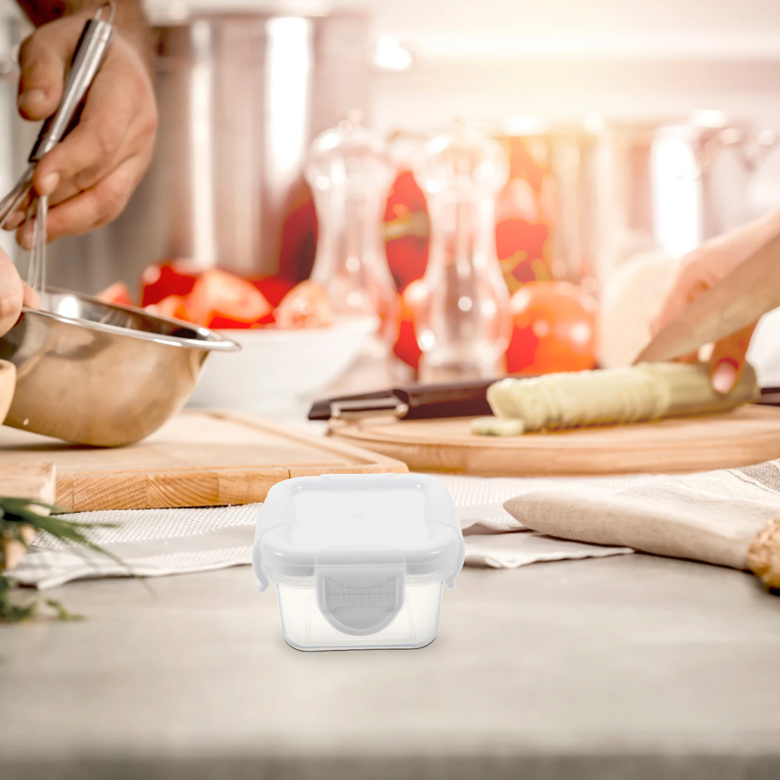 

5pcs Airtight Storage Containers Leak Proof Lunch Lids Dipping Bowls Travel Condiment Box