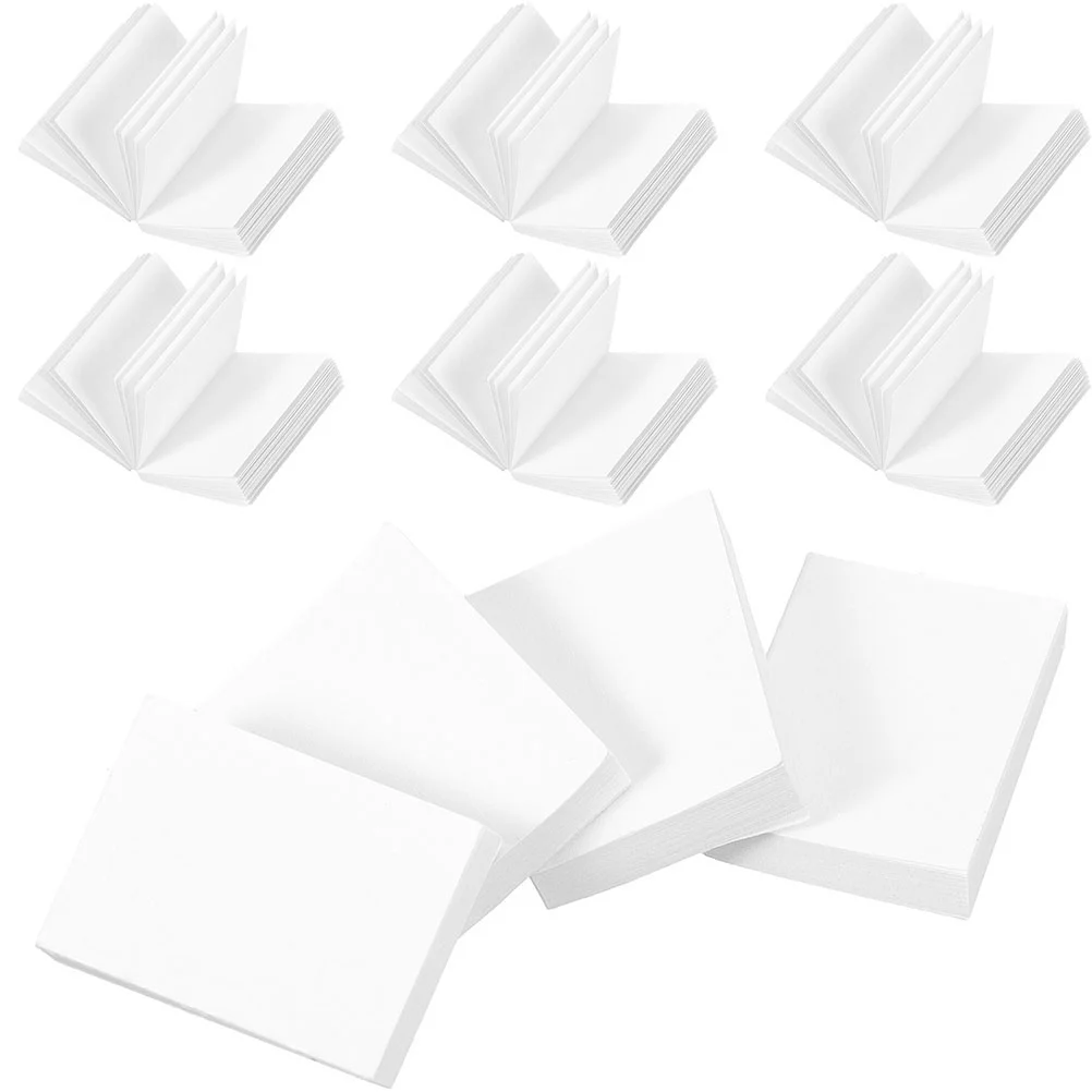 50 Pcs Pretend Play Mini Book House Model Books for Miniature Blank White Child