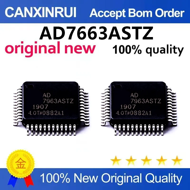 （5pcs-10pcs）Brand new original AD7663ASTZ AD7663 package LQFP48 16 bit analog-to-digital converter