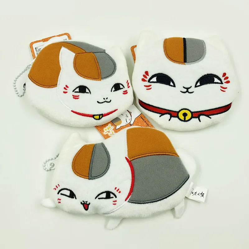 Hot Style Animation Derivatives Natsume Takashi Madara Cute Plush Coin Purse Cat Teacher Kawaii Brithday Gift for Best Friend