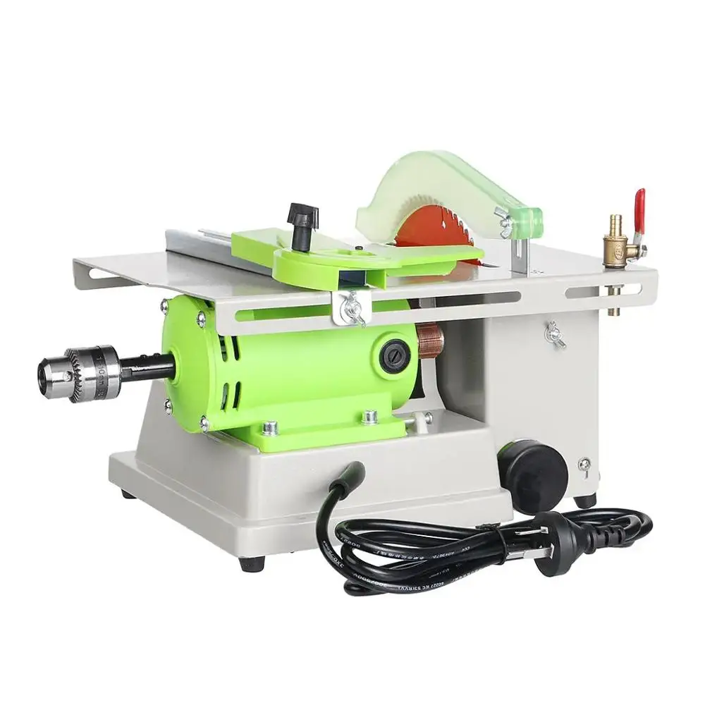 Imagem -04 - Multifuncional Serra de Mesa Jóias Pedra Polimento Bancada Torno Polisher Máquina de Perfuração 1380w 220v