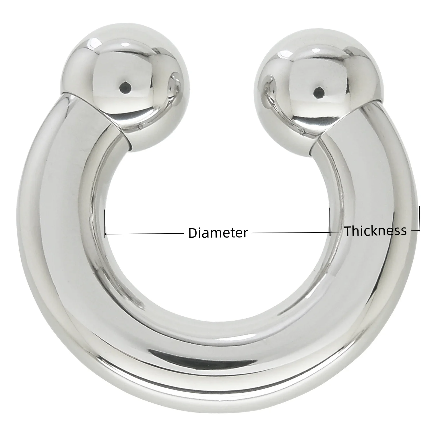 316L stainless steel body piercing jewelry circular barbell piercing ring body jewelry