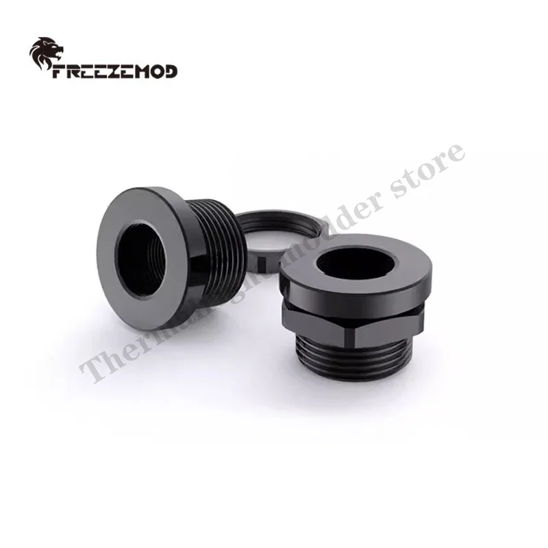 Pass-Through Fitting Fillport Cover Openings Hose Water Cooling Joint Hex Nut 19-21mm Hole, G1/4'' 3 Colors, HCBJT-V2