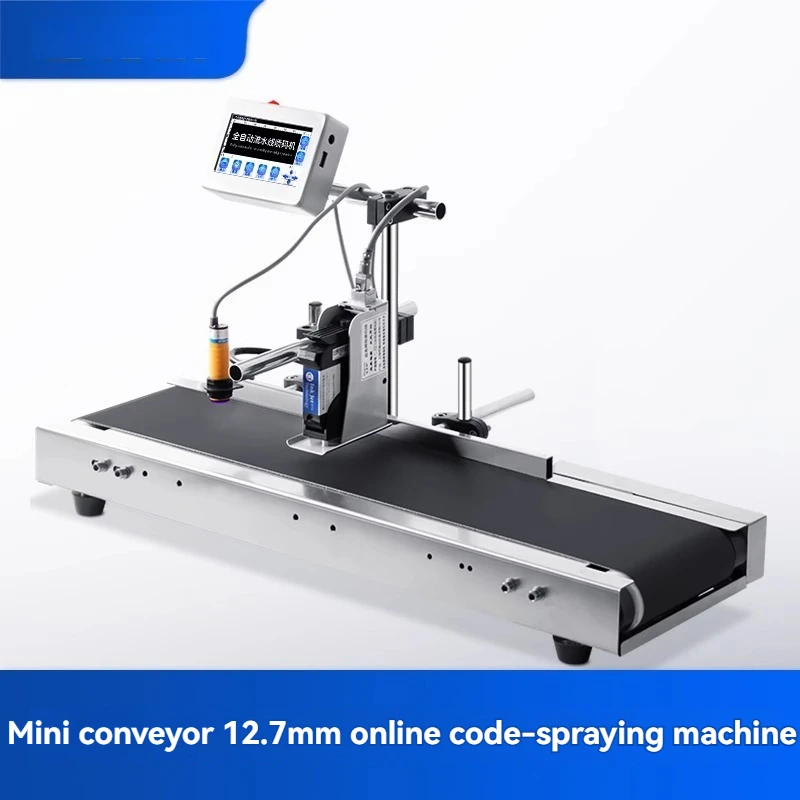 Automatic Online Coding Machine, Production Date, QR Code Label, Bottle Cap Coding Machine Laser Printer