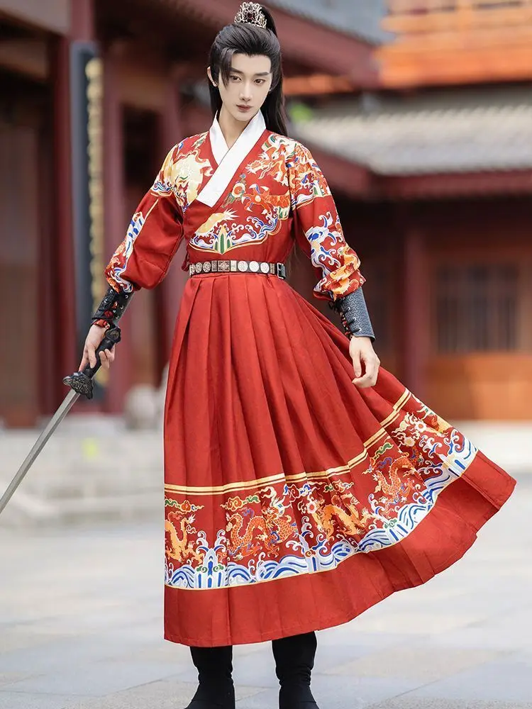 Ming Dynasty Flying Fish Clothing for Women, Ming Dynasty Hanfu Embroidery Spring Knife, Ming Dynasty Jinyiwei Clothing, Men's