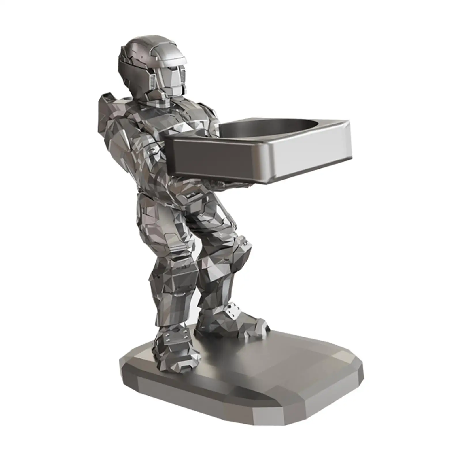 Desk Robot Figures Watch Stand Jewelry Display Holder Home Decoration Showcase Platform Measure 3.5x2.4x5inch Stable Base Modern