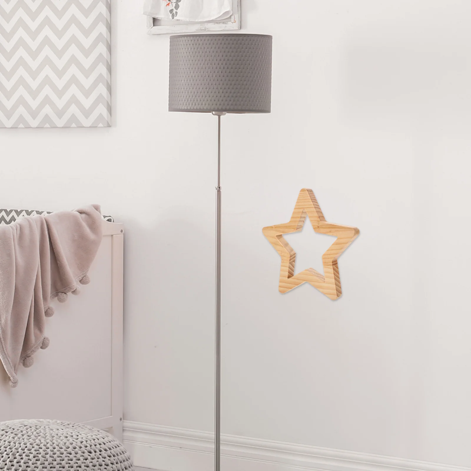 

Wooden Star Wall Stickers Unfinished Nordic Design Room Decoration Lightweight Wooden Star Crafts for Nursery Walls