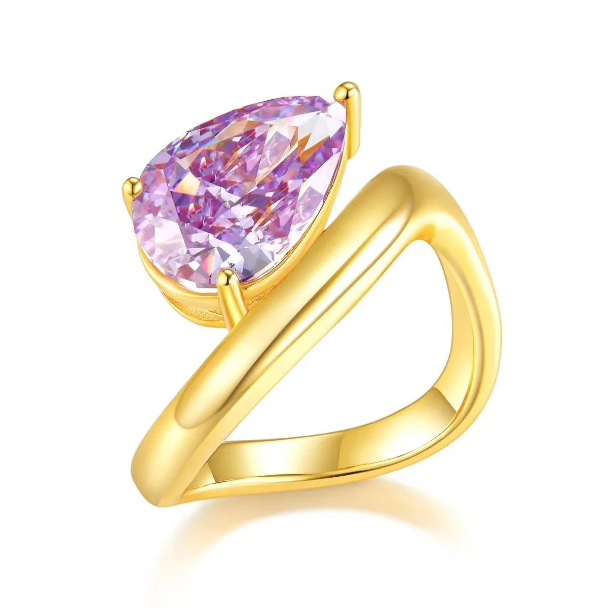 Simplizm High Quality Sterling Silver Ring for LadySilver 925 Women Engagement Woman Ladies Wedding Rings Luxury