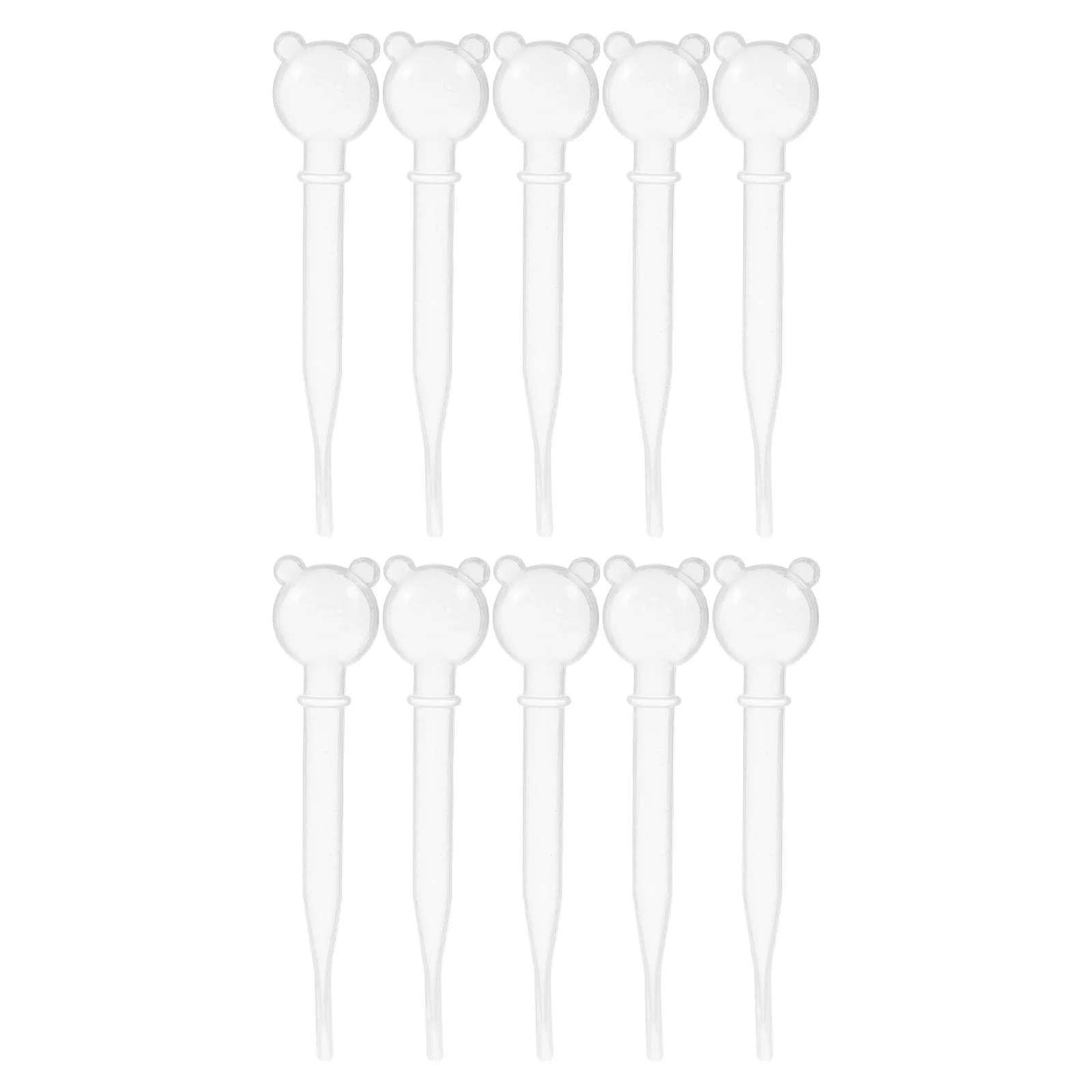 10pcs 팬더 피펫 드로퍼 어린이 과학 실험 유치원 교육 도구 Diy 공예 프로젝트 교육용