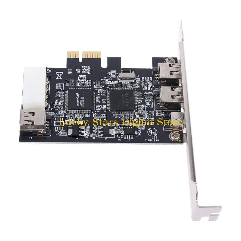 T3EE PCIe 3-портовая плата расширения кабеля Firewire PCI для Express 1394B и 1394A TI XIO2