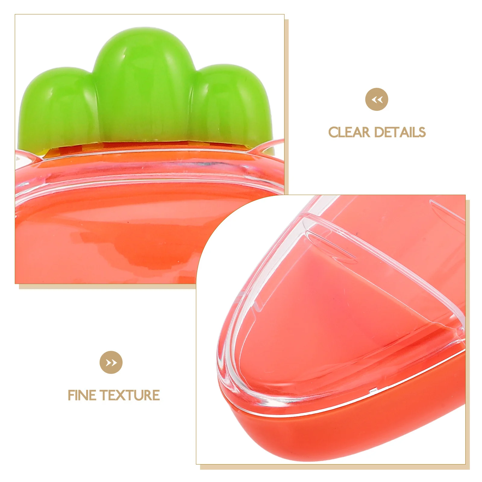 

2 Compartment Snack Box with Lid Clear ABS Reusable Food Container for Fruits Vegetables Nuts Storage Divided Veggie Tray