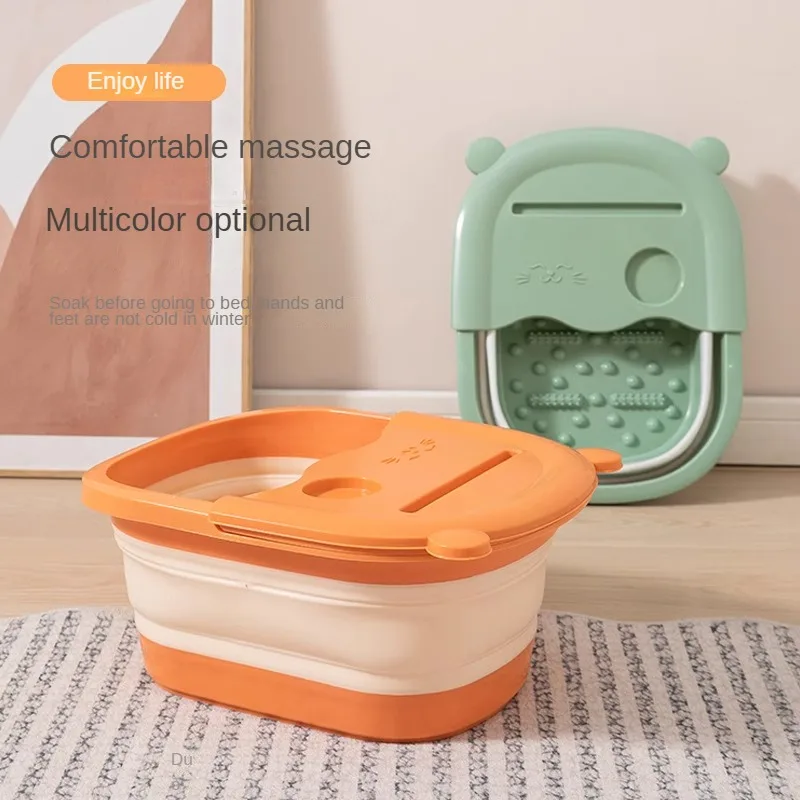 Foldable Foot Bath Tub with Massage Function for Adults