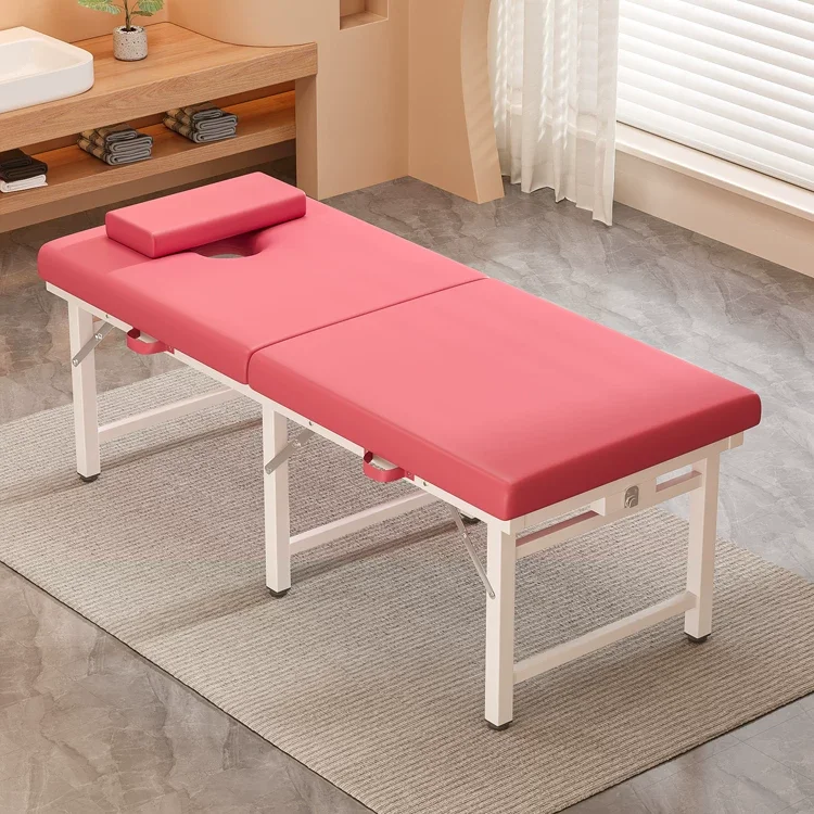 Folding beauty bed Massage bed Beauty salon special traditional Chinese medicine physiotherapy bed Household portable 1pcs