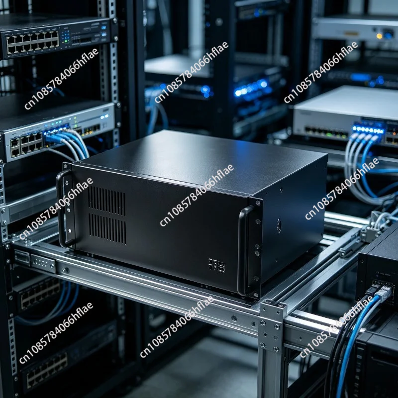 4U Rack Mount Industrial Control Case, Ultra Short 300mm Depth Server Cabinet Chassis