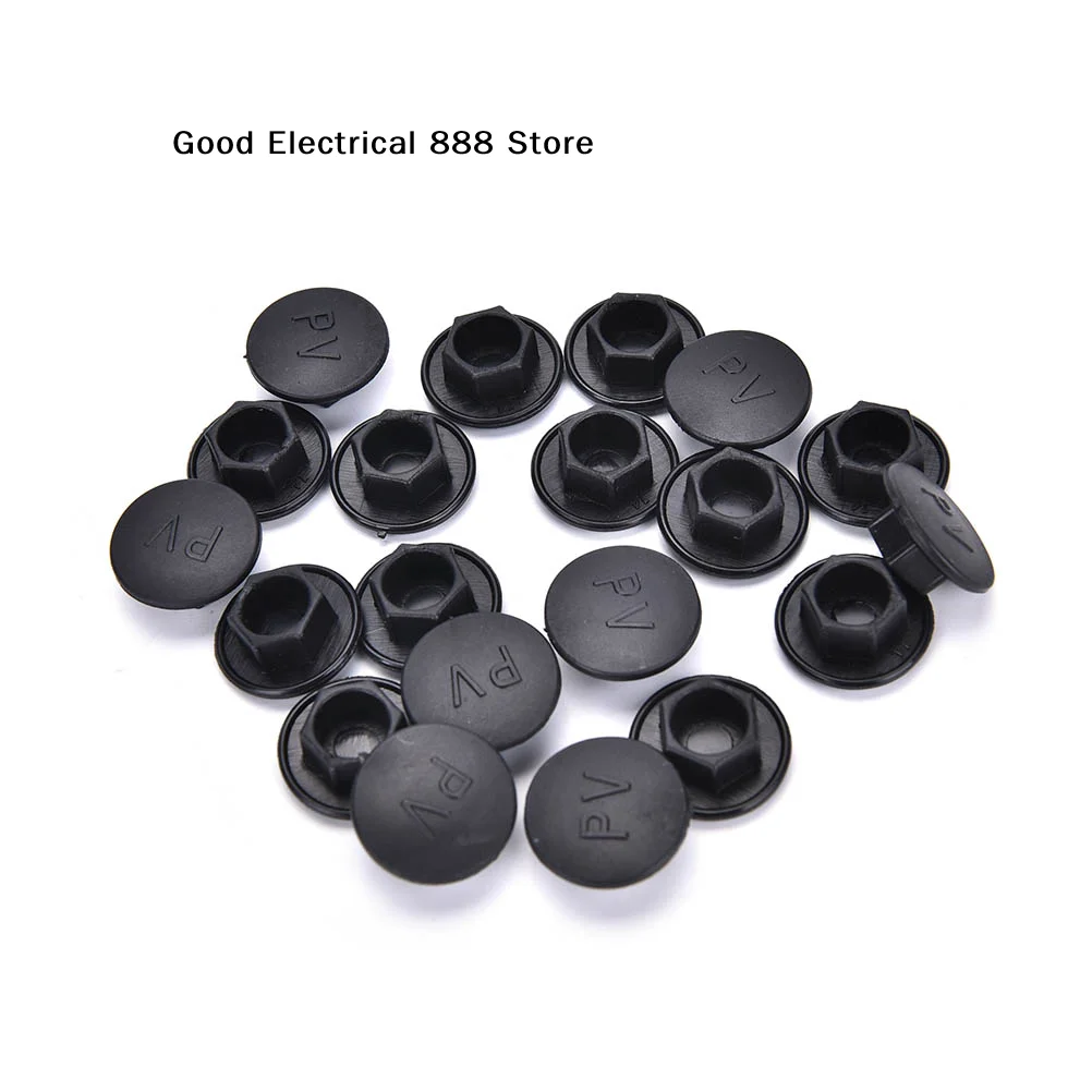 【GE】20PCS Black Hex Socket Allen Bolt Screw Nut Hexagon Head Cover Cap Protector