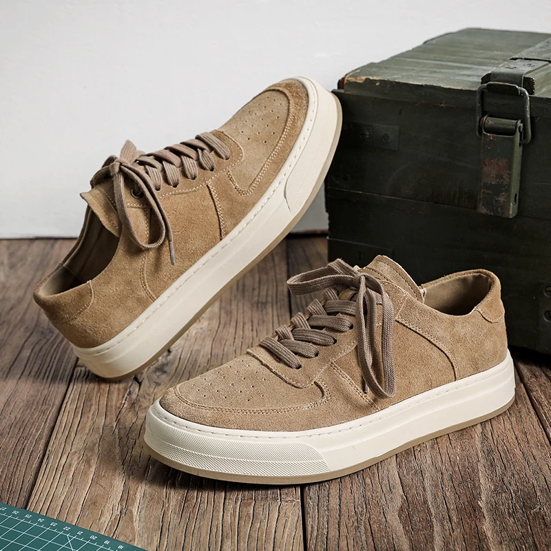 

Luxury Brand Men Casual Leather Flat Designer Shoes 2024 New Genuine Leather Antiskid Walking Shoes 2024New Tenis Masculino Shoe