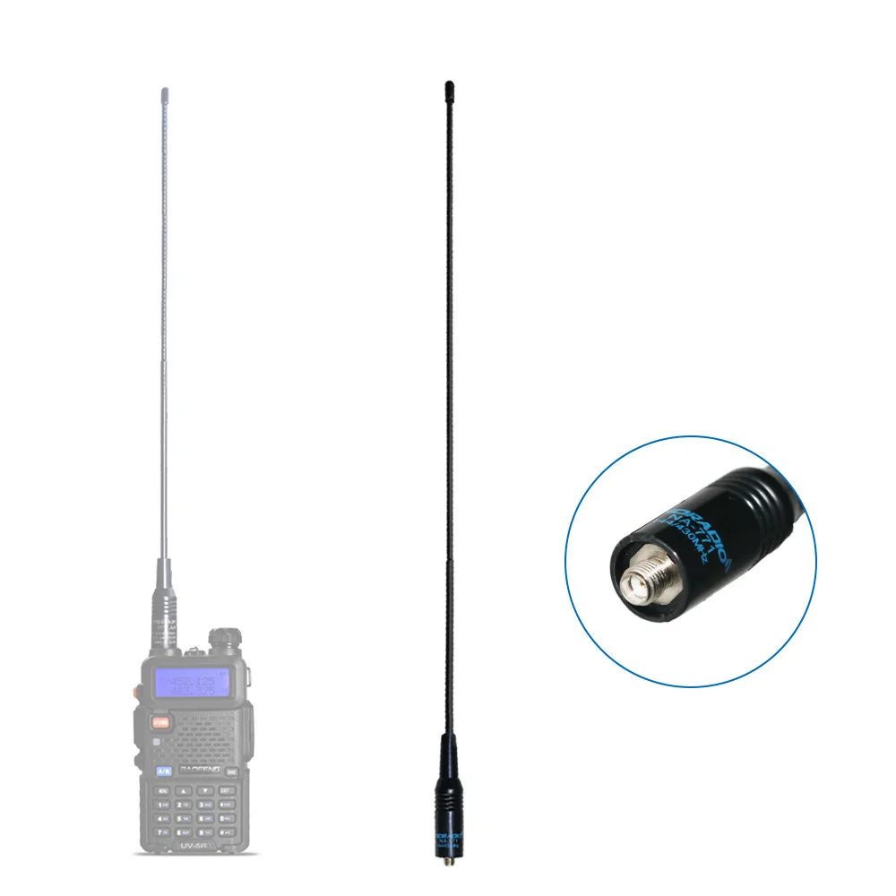 AR-771 Female-Connector 144/430MHz Dual-Band Antenna for Baofeng UV-5R, UV-82, BF-888S, and UV-S9 Two-Way Radios