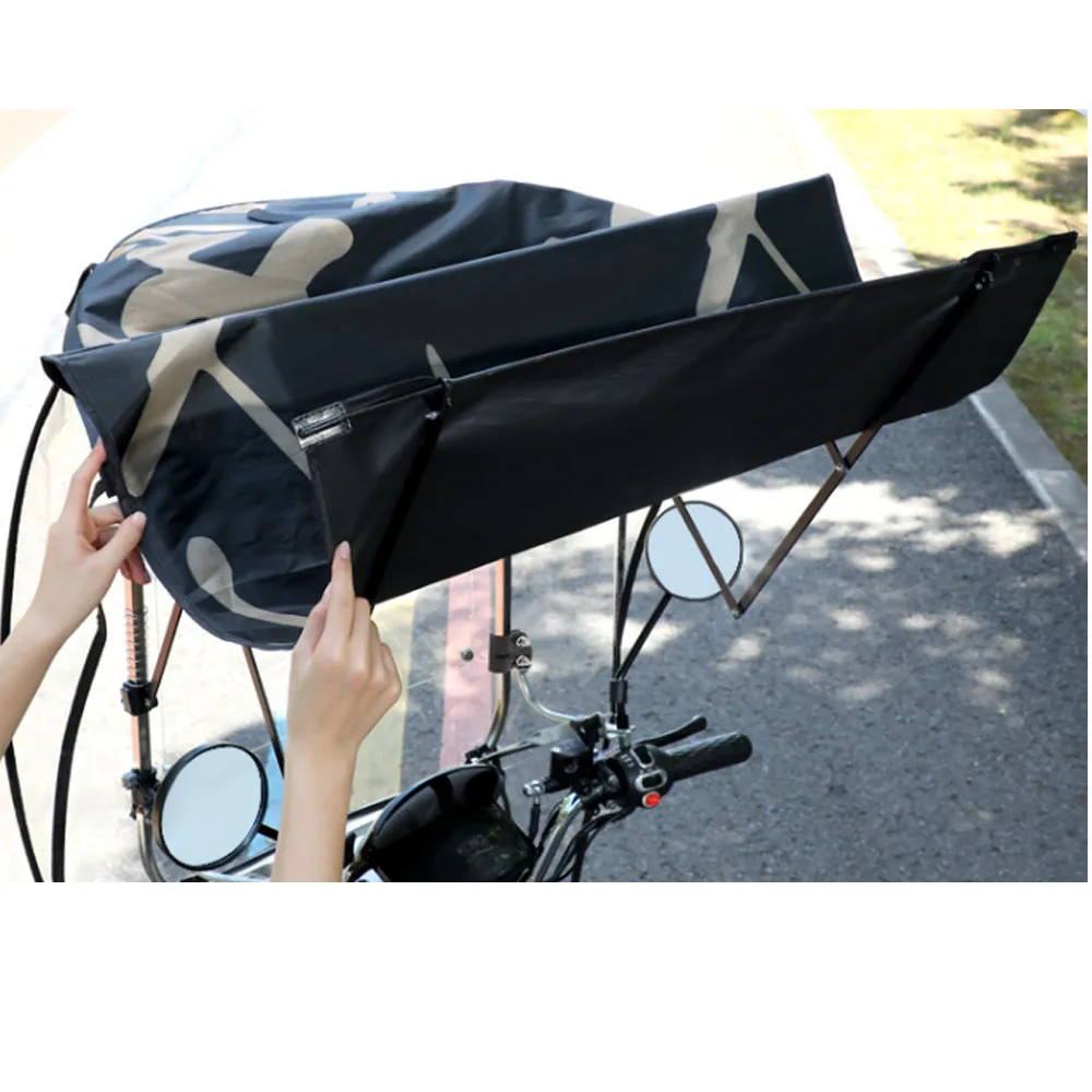 

Electric Vehicle Canopy Retractable Windshield Foldable Motorcycle Sunshade Canopy Rain Proof Sunscreen Electric Tricycle Canopy