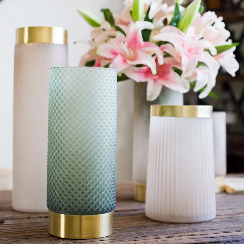 

JK Mu Space, export return order, anti-alkali matte pink dark green thickened Phnom Penh vase flower arrangement decorative flow