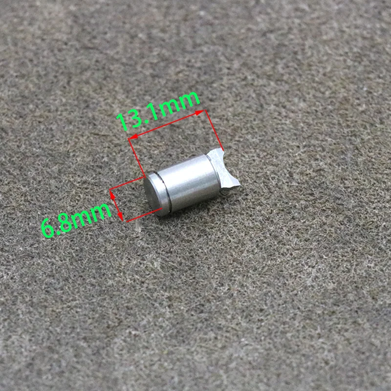 Twisted Shaft Rolling Axis,Crescent-Shaped Spool,Stainless Steel,Baitcasting Reel Refit Accessories,8.0*113.8MM,for RYOBI 120 view 3