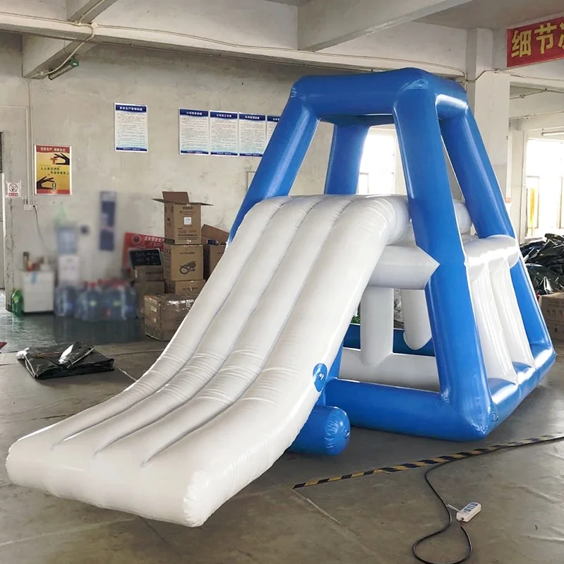 Floating Water Park Climbing Slide Outdoor Small Inflatable Water Slides for Pool Lake