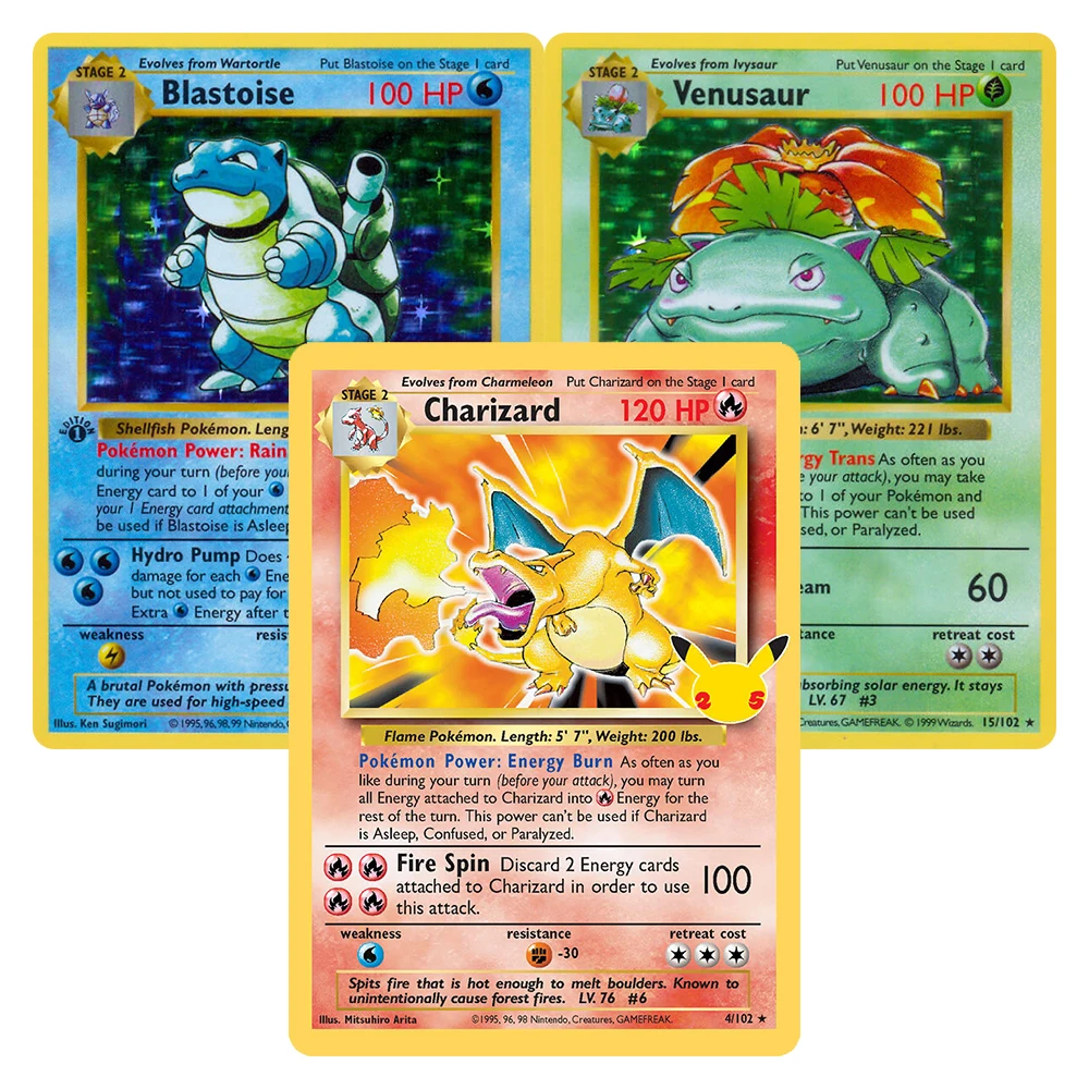 

PKM Cards PTCG Proxy Base set Charizard Blastoise Venusaur Alakazam Raichu Mewtwo Poliwrath Ninetales Nidoking Clefairy Chansey
