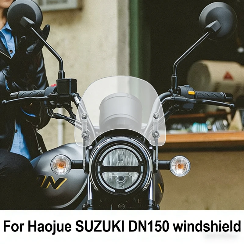 

Ветровое стекло для мотоцикла Haojue SUZUKI DN150, ретро-стиль, маленькое, ветрозащитное, с неразрушающей установкой.