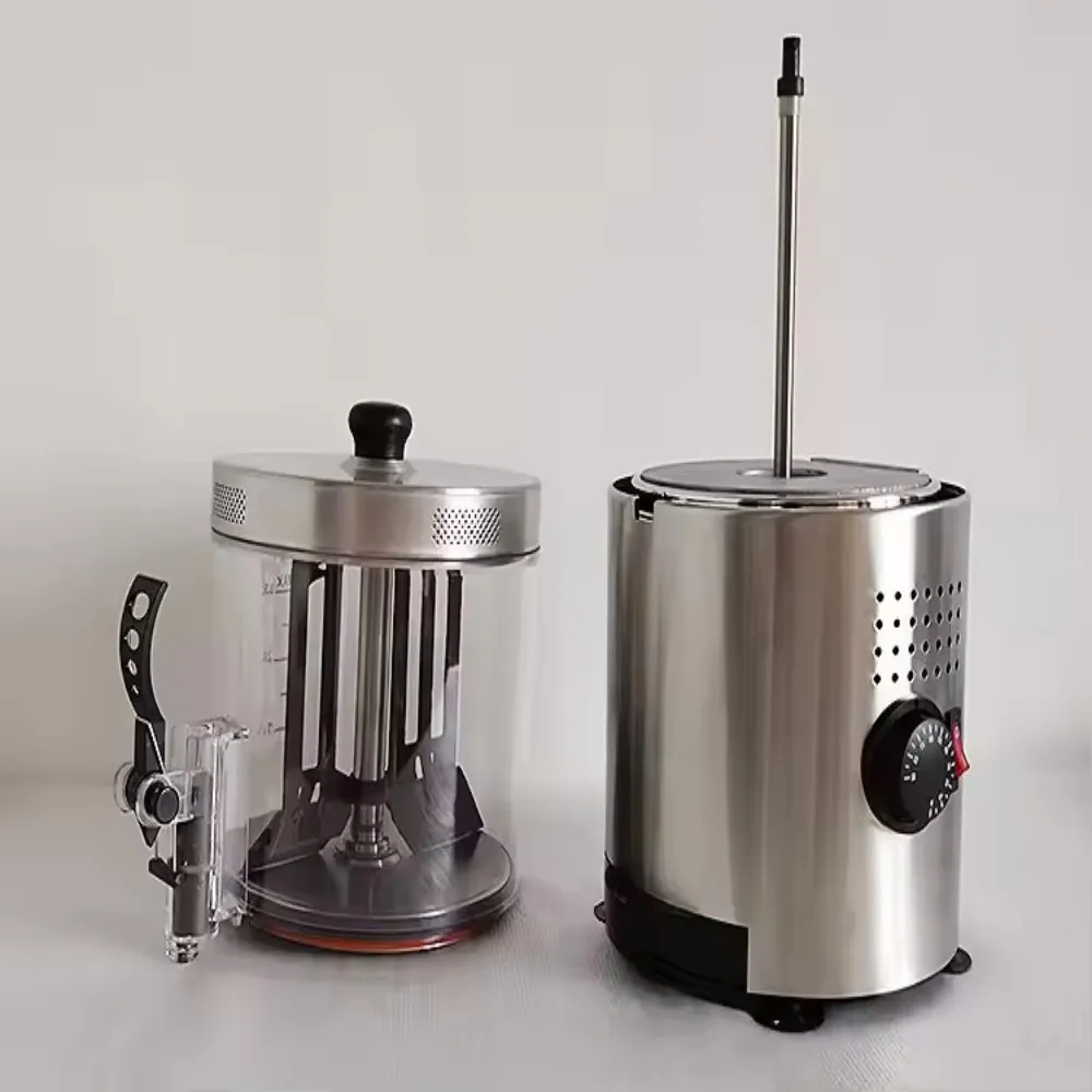 เครื่องจ่ายช็อกโกแลตร้อนสแตนเลสขนาด 3 ลิตร - เครื่องผสมความร้อนสําหรับกาแฟ/นม/ช็อคโกแลต เชิงพาณิชย์/บ้าน ความร้อนเร็ว ทําความสะอาดง่าย