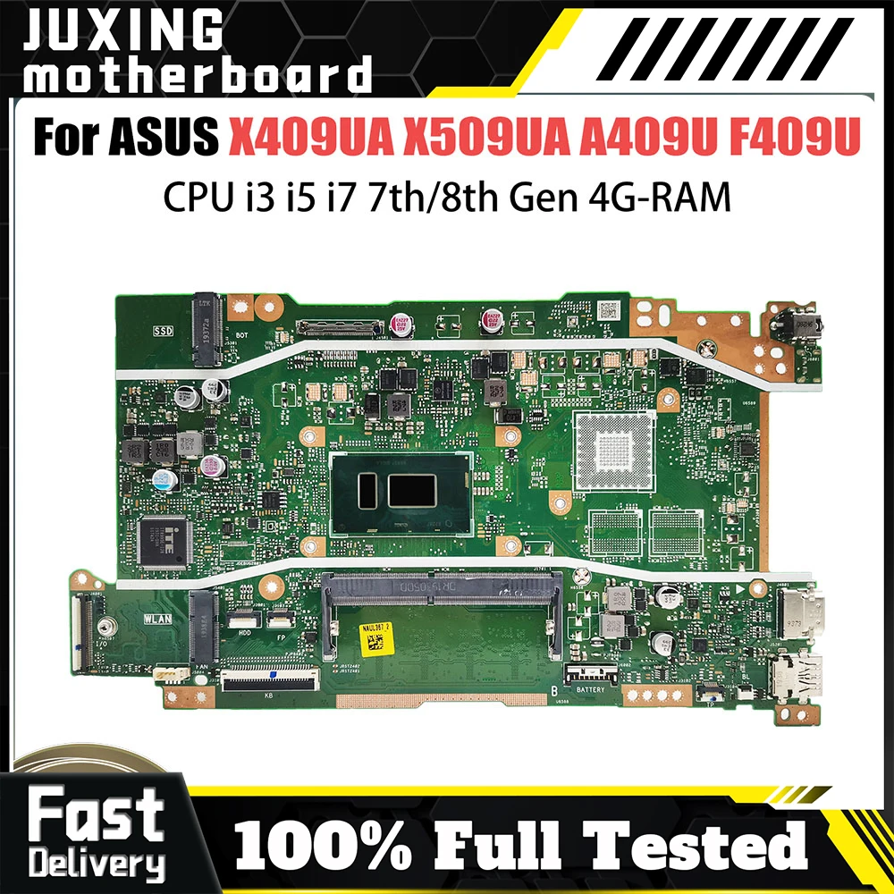 

X409UA для ASUS VivoBook X409UA X409UB X409UF X412UA X509UA X409JA материнская плата протестированная материнская плата для ноутбука
