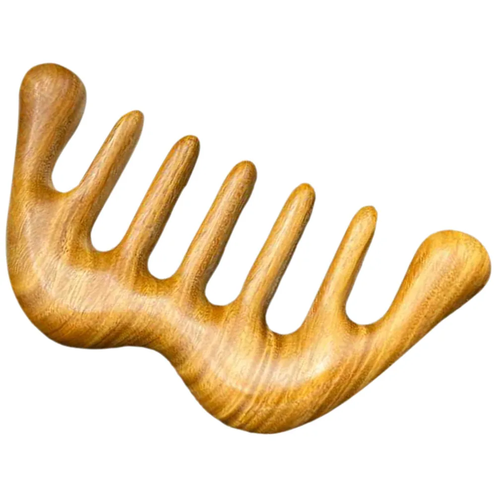 

Расческа с широкими зубьями, твердая прочная расческа для ухода за кожей головы, антистатический массажер для головы, стимулятор кровообращения волос, портативный подарок