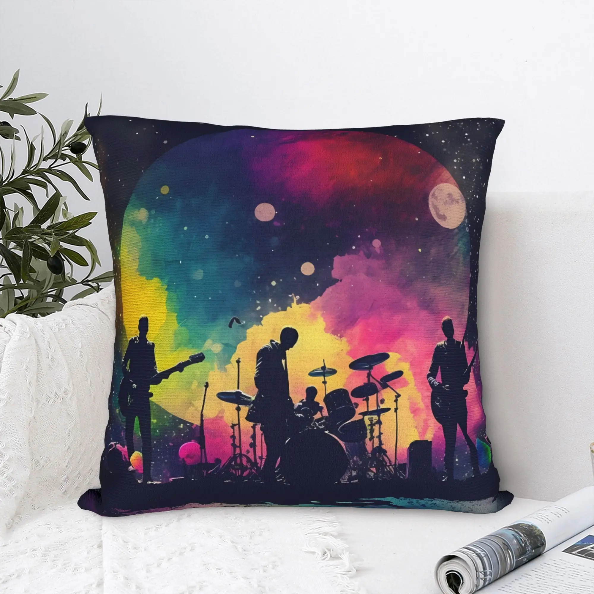 Band C-Coldplays Pillow Case  Comfy Pillow Cover For Wedding Party Home Decor Funny Pillowcases