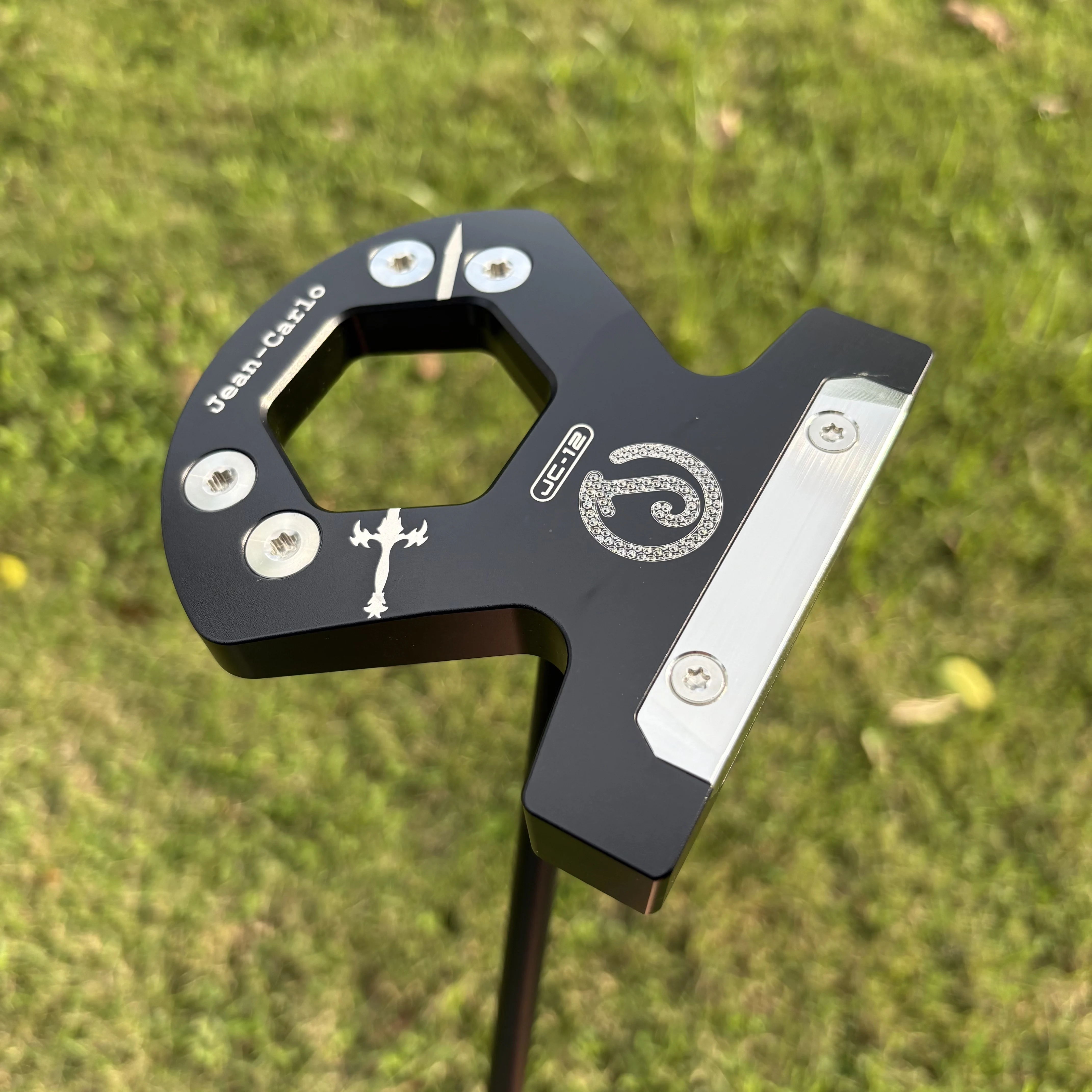 JC‑12 Golf Putter CNC Milled High MOI Mallet Putter Golf Club with Alignment Aids Premium Non‑Slip Grip for Men Golfer