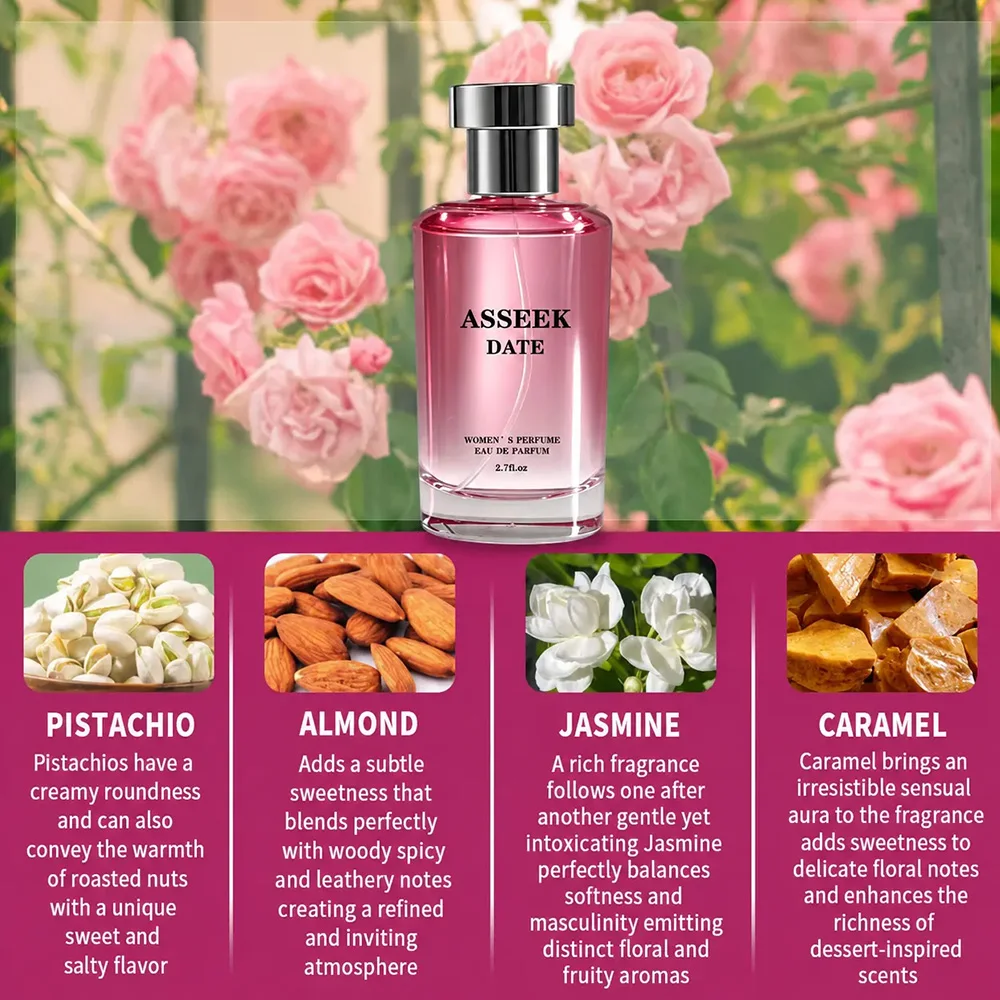 Eau De Parfum Long Lasting Romantic Floral Fruity Scent Portable Ladies Perfume for Dating Daily Party Gift