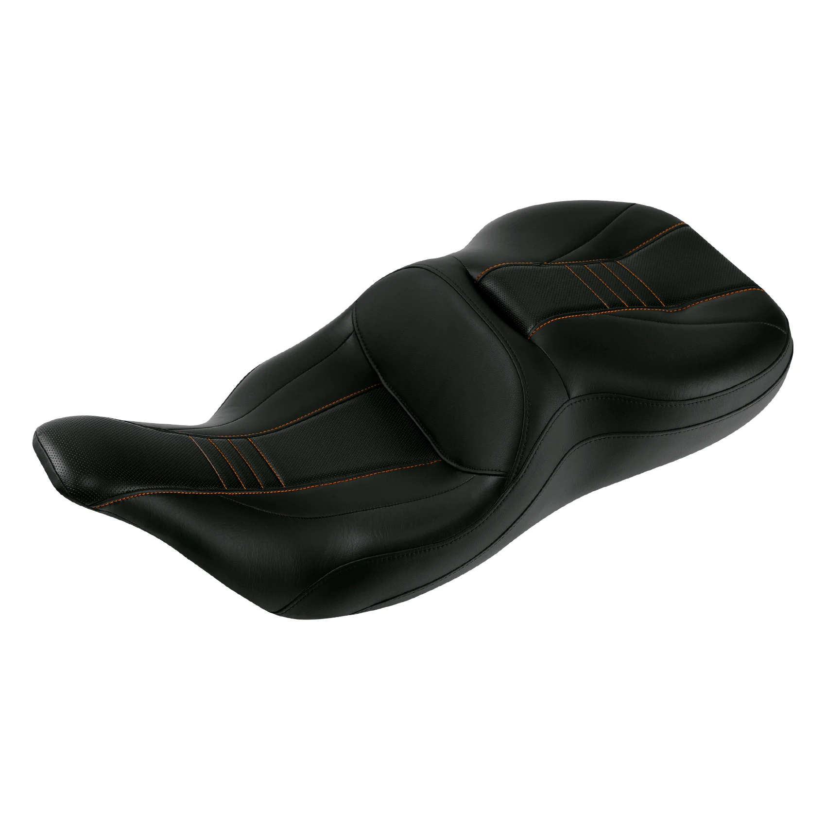 Black Rider & Passenger Seat Fit For Harley Touring Electra Glide FLHT 1997-2007