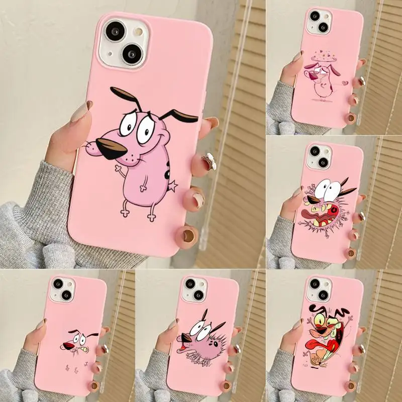 Dog C-Courage The C-Cowardly Phone Case For Iphone 7 8 Plus X Xr Xs 11 12 13 Se2020 Mini Mobile Iphones 14 Pro Max Case