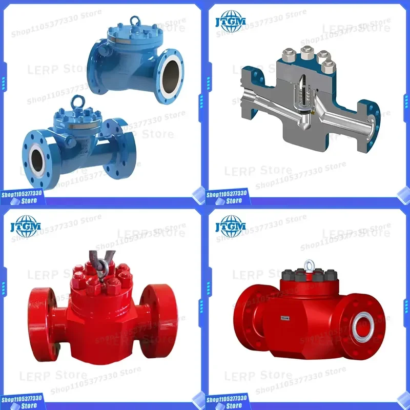 High Quality Safety Manual Baffle Type Cast Steel Micro Resistance Check Valves for Oilfield Drilling Equipment