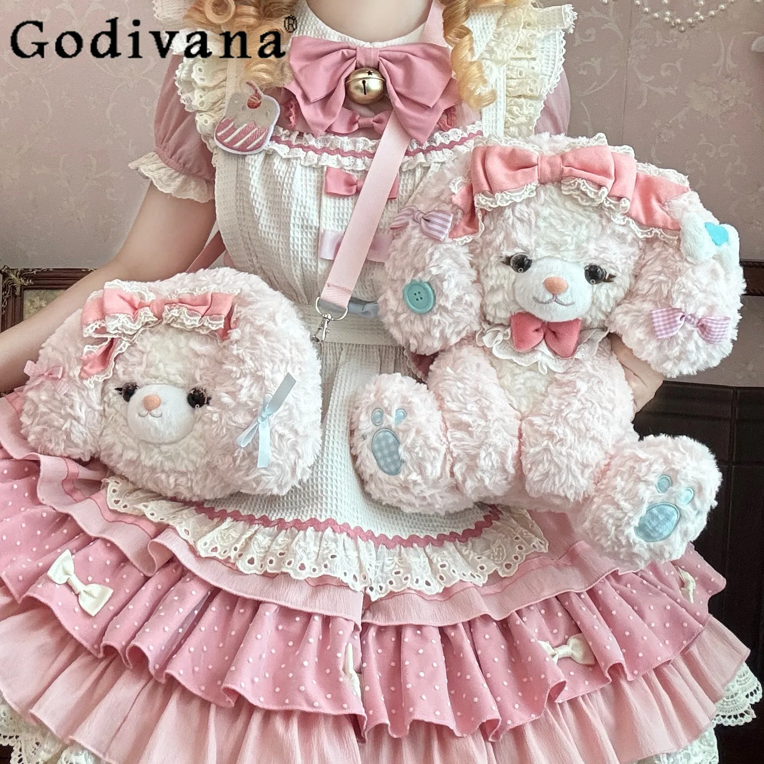 original-lolita-style-princess-plush-cartoon-backpack-girls-women-cute-sweet-large-capacity-crossbody-2026-new