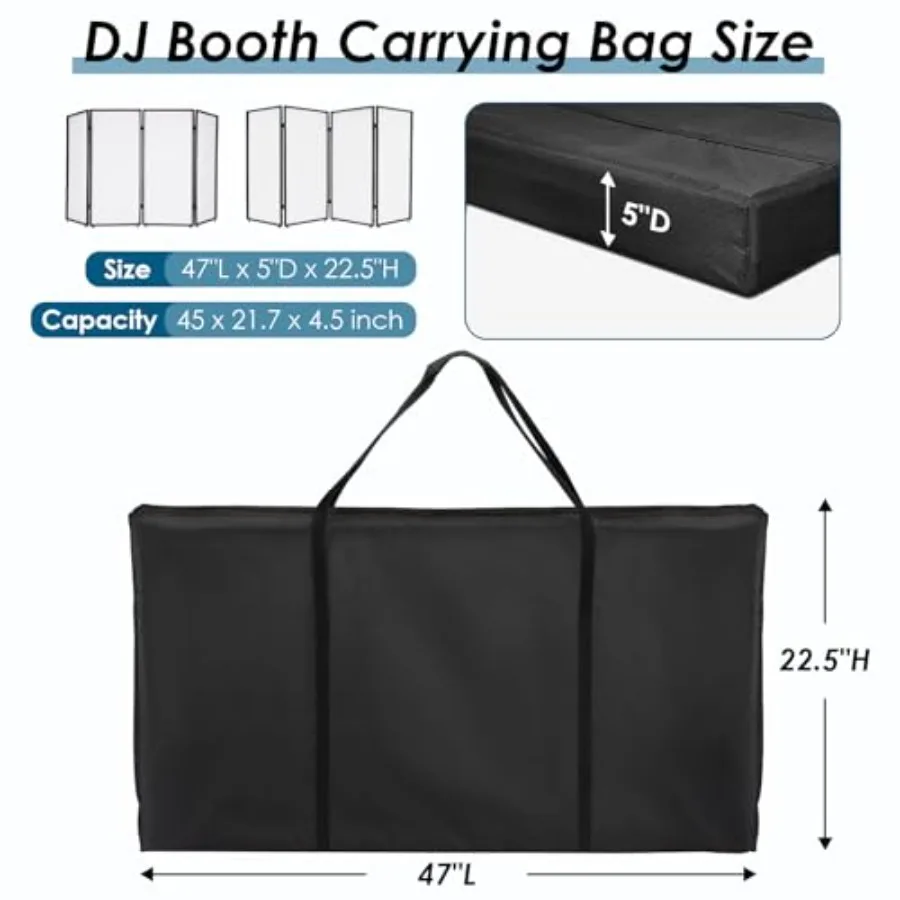 Wasserdichte, robuste DJ-Kabinen-Tragetasche für tragbare Bühnenaufbewahrung, Kunstportfolio, Aufbewahrung, DJ-Gig-Ausrüstung, Transport und Reisen